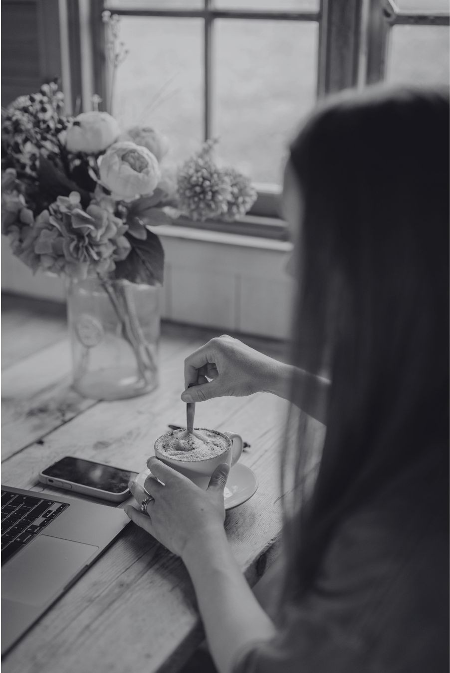 Self-employed woman working